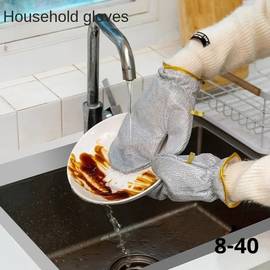 Перчатка узелковая сетка для мытья посуды