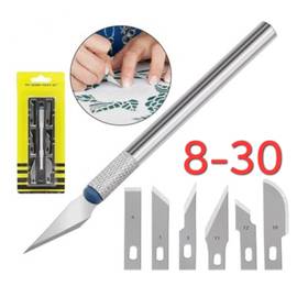 Нож-скальпель для моделирования с 6 лезвиями