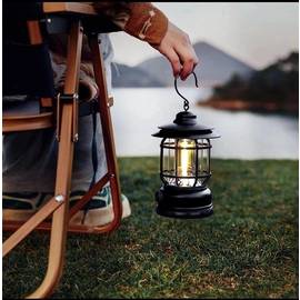 Портативный Туристический фонарь в стиле ретро, 18 см