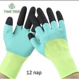 Перчатки для хозяйственных работ 12 пар в ассортименте