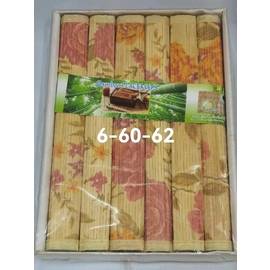 Набор салфеток бамбуковых для сервировки стола/ подставки под горячее 30см (без выбора) 6 шт
