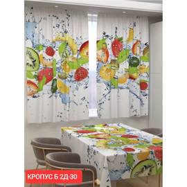 Комплект штор для кухни 3*1,7 м (без тюля)