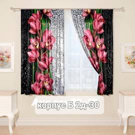 Комплект штор для кухни 3*1,7 м (без тюля)
