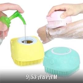 Силиконовая массажная щетка мочалка для тела