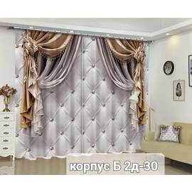 Портьеры без тюля с принтом/ 3*2,6 м