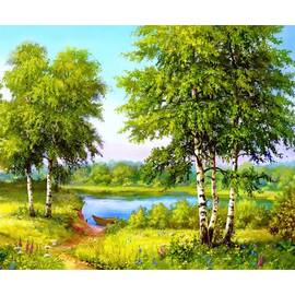 Алмазная мозаика 30*40 см на подрамнике