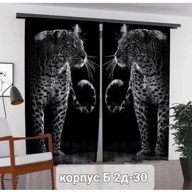 Портьеры с принтом, 3*2,6 см (без тюля)