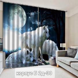 Портьеры с принтом, 3*2,6 см (без тюля)