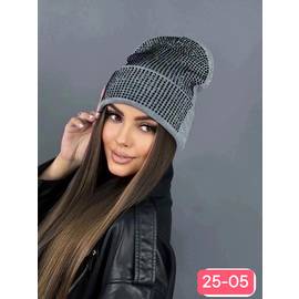 Шапка женская со стразами