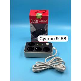 Сетевой адаптер на 4 гнезда с USB разъемами