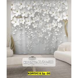 Шторы с принтом 2,9*2,6 м / без тюля