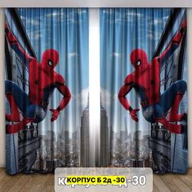 Портьеры с принтом 2,9*2,6 м/ без тюля