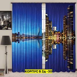 Портьеры с принтом 2,9*2,6 м/ без тюля