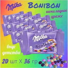 шоколадное драже Milka Bonibon36 гр