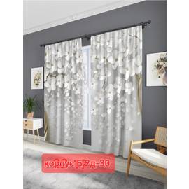 Шторы с принтом / без тюля 2,9*2,6 м