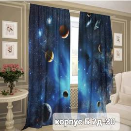 Шторы с принтом / без тюля 2,9*2,6 м