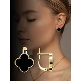 Серьги-клевер