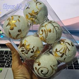 Набор шаров для украшения ёлки 6 шт *5 см (без выбора)