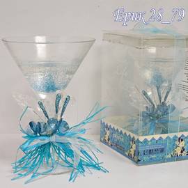 Свеча в бокале 16 см / 1 шт (без выбора )