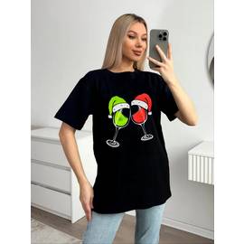 Футболка женская с новогодним принтом