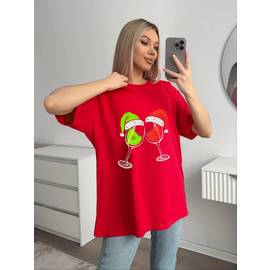Футболка женская с новогодним принтом