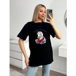 Футболка женская с новогодним принтом
