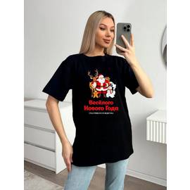 Футболка женская с новогодним принтом